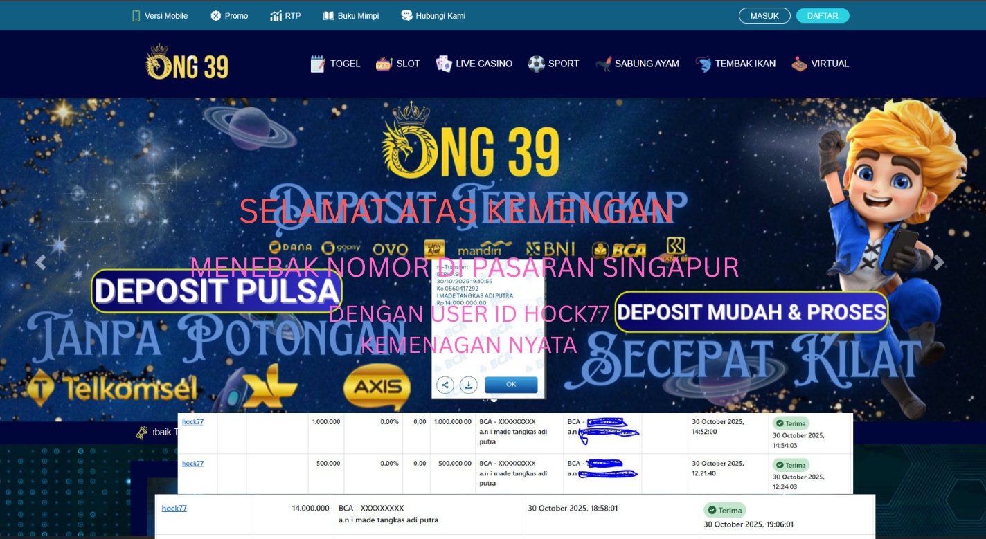 BUKTI KEMENANGAN MEMBER LOTREY